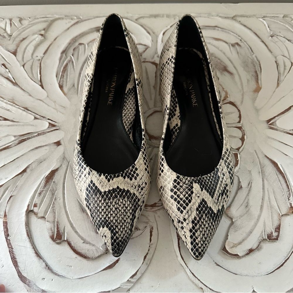 MARION PARKE Must Have Flat Python Snake Print Cl… - image 3